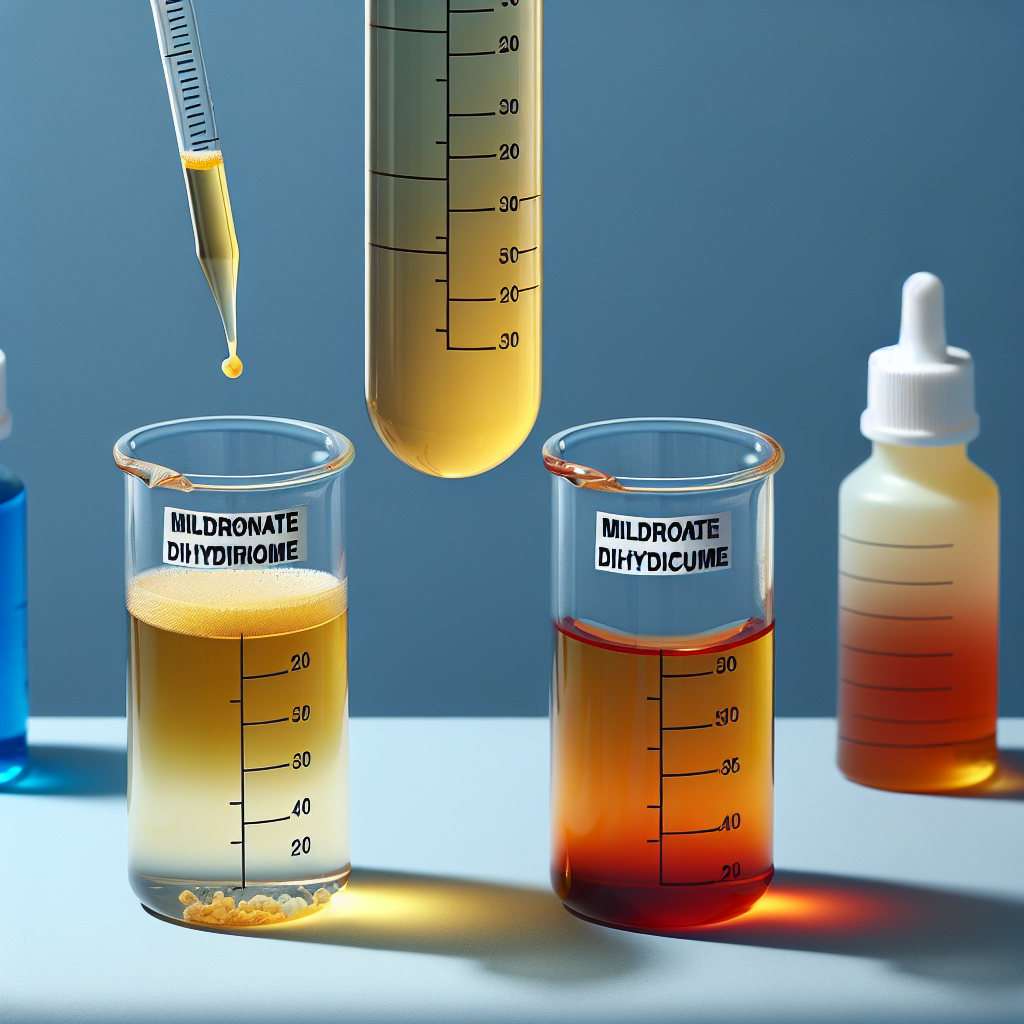 ¿Mildronate Dihydricume cambia el color de la orina?