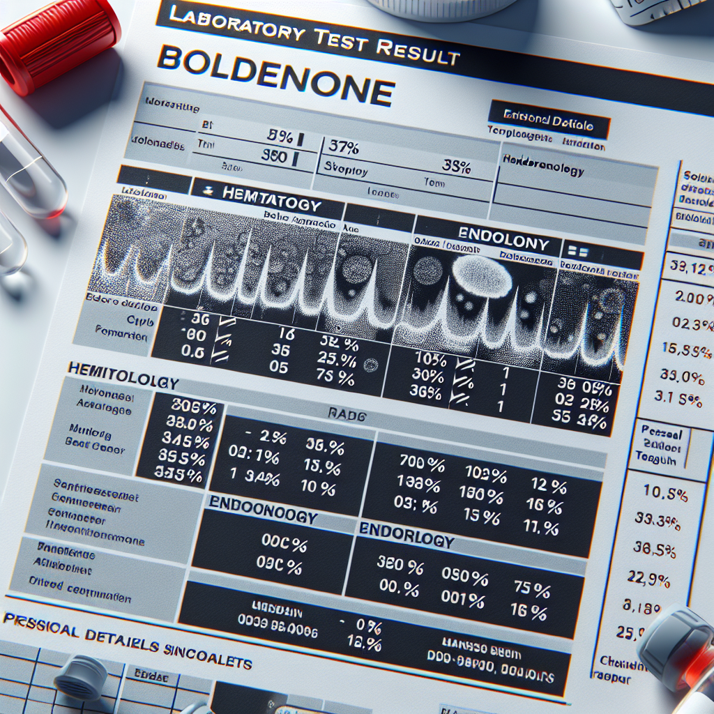 Test de laboratorio tras ciclo con Boldenona