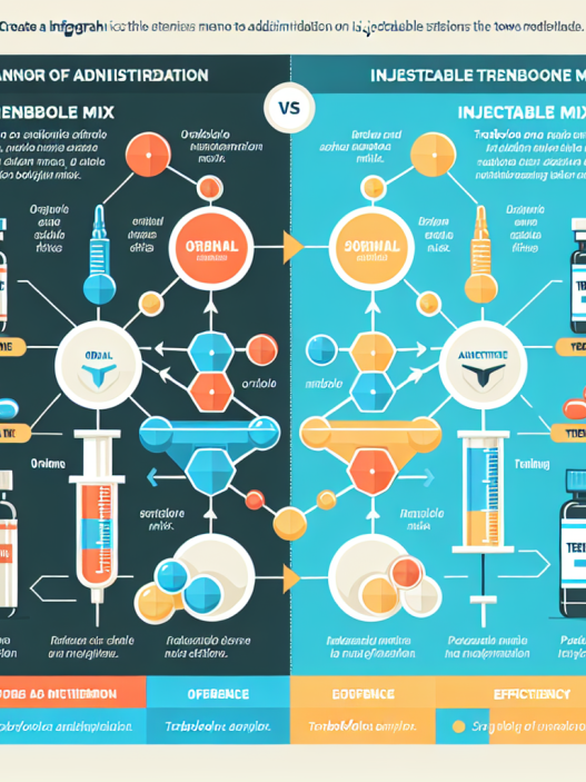 Diferencias entre Trembolona mix (mezcla de trembolona) oral e inyectable