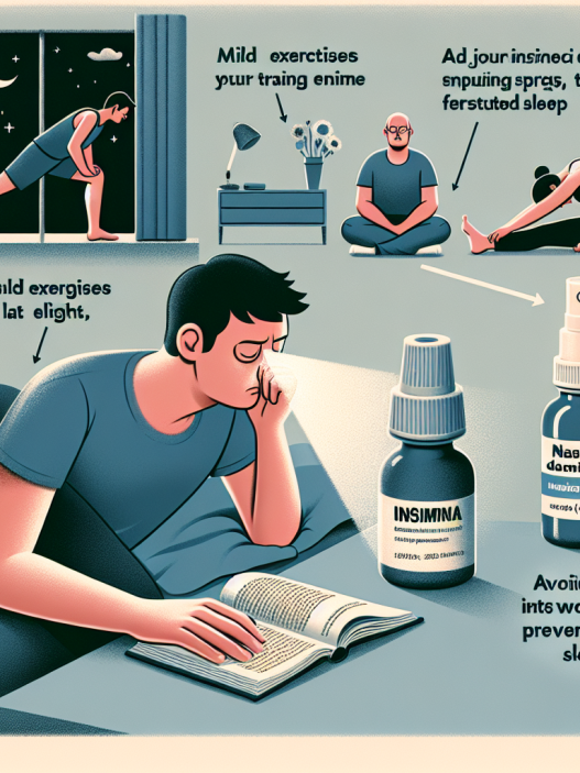 Cómo ajustar el entrenamiento si Aerosoles nasales produce insomnio