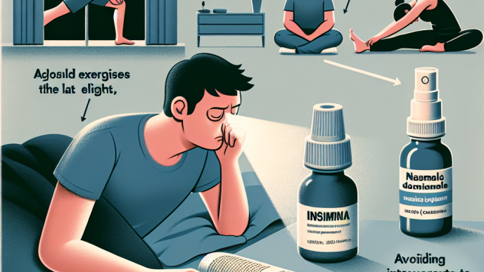 Cómo ajustar el entrenamiento si Aerosoles nasales produce insomnio