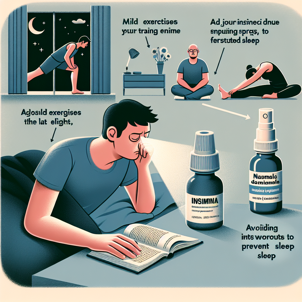 Cómo ajustar el entrenamiento si Aerosoles nasales produce insomnio